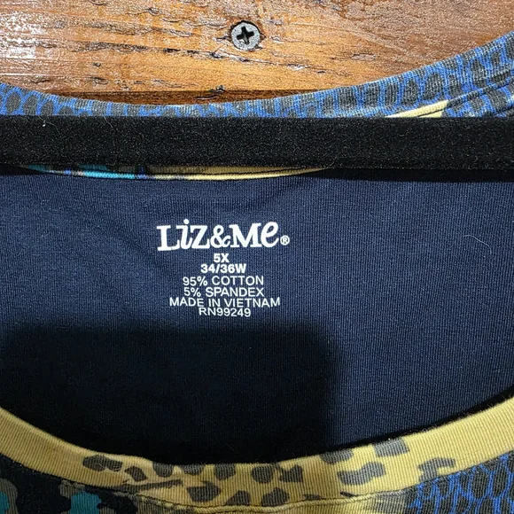 Liz & Me Women's Multicolor Floral Top - Picture 2 of 7